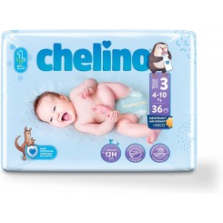 PAÑAL CHELINO TUMB T- 3  4 - 10 KG 36 PAÑALES