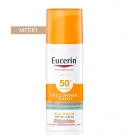 EUCERIN SUN 50 GEL CREMA 50 ML OIL CONTROL COLOR MEDIO