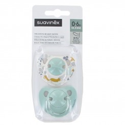 CHUPETE SILICONA ANATOMICO SUAVINEX CLASICO 0 - 6 MESES 2 UNIDADES