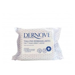 DERNOVE TOALLITAS DESMAQUILLANTES 24 UNIDADES.