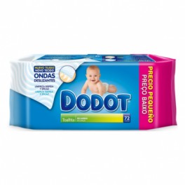 DODOT AZUL TOALLITAS HUMEDAS PARA BEBES 72 U