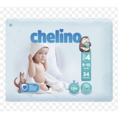 PAÑAL CHELINO INFANTIL T.4 9-15KG 34 UNI